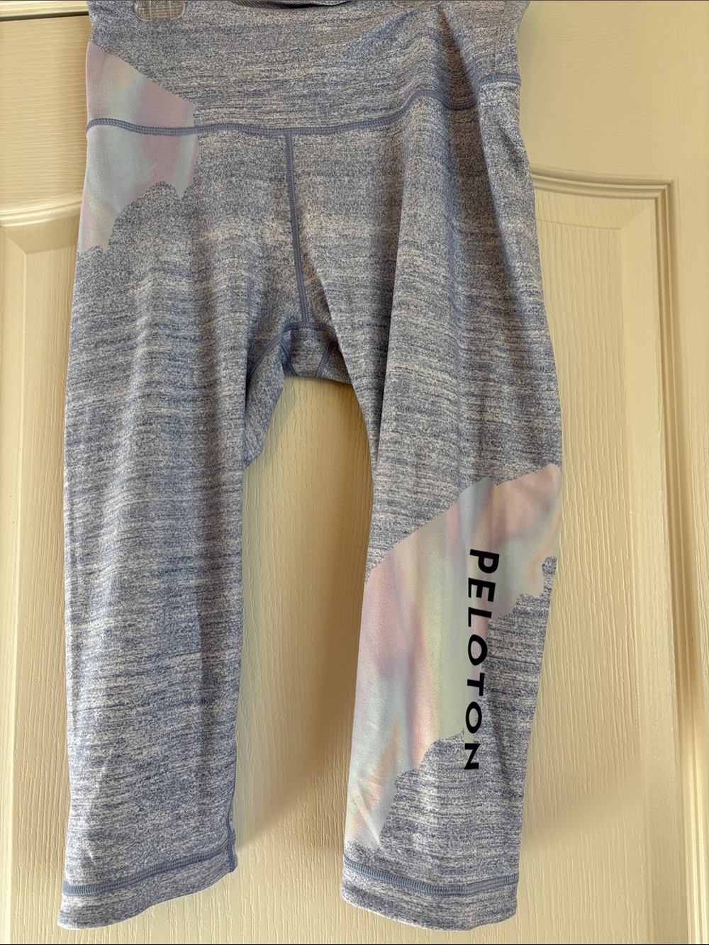 Peloton Heathered Leggings with Pastel Panel Accents